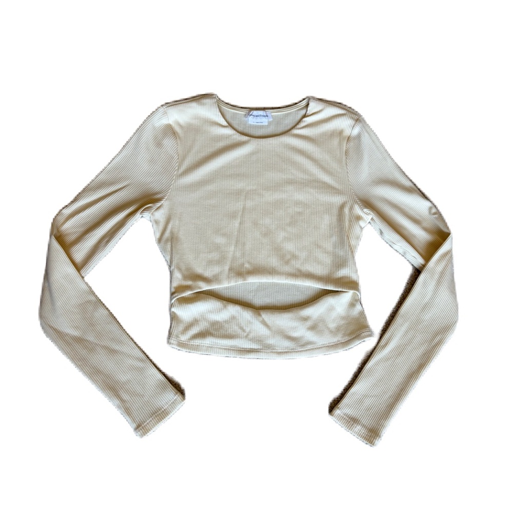 Lovers and Friends Clea crop top Small Ivory